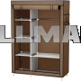 Тканевый шкаф складной STORAGE WARDROBE KM-105 на 2 секции 106х45х170 см
